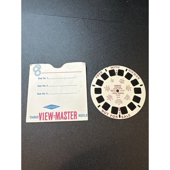 Vintage View-Master DR-49 Scenic Wonders USA Free Promo Reel w/ Sleeve - Picture 1 of 5